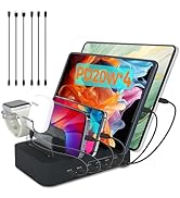 Chargeknight USB C Charging Station for Multiple Devices Apple,100W 4 PD and 2 USB Family Charger...