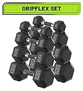 rumbber coated dumbbell set