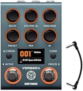 Hotone Verbera Convolution Reverb Pedal – Dual Engine Stereo Reverb with 120 IRs, XR Algorithm, M...
