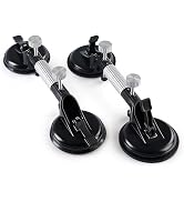 LOZLIN 2PCS 130MM Glass Adjustable Stone Seam Setter Professional Dual Vacuum Suction Cup Counter...