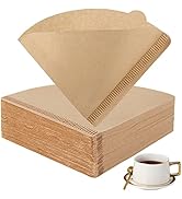 BYKITCHEN Size 02 Cone Coffee Filters, Set of 200, Disposable Paper Coffee Filters, Size 02 Natur...