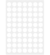 PARLAIM 1050 PCS 3/4 Inch White Circle Stickers, 15 Sheets, 0.75