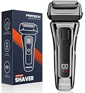PRITECH Foil Shaver for Men, Electric Razor with Tight Foil Technology, Skin-Friendly Design, Eas...