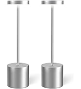 Swinerton Cordless Table Lamp Set of 2, Rechargeable 5000mAh Battery Powered Outdoor Table Lamps(...