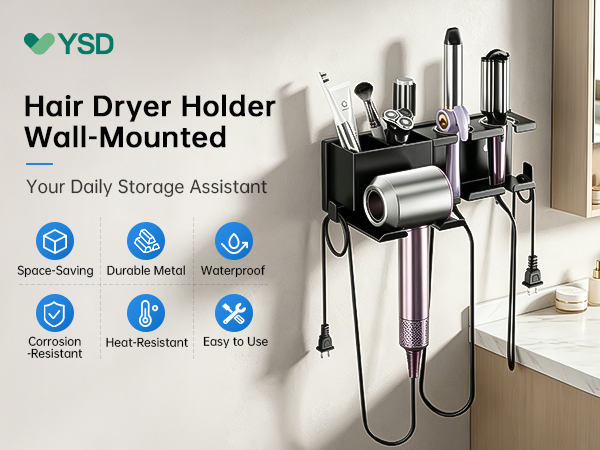 hair dryer holder
