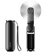 Gaiatop Portable Hand Held Fan with USB Rechargeable 2000mAh Battery, Foldable, Small, Mini Eyela...