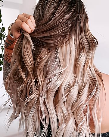 Lustrous locks, effortless big waves.