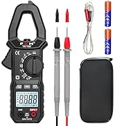 FKM Digital Clamp Meter Multimeter Tester TRMS 6000 Counts Auto-ranging Amp Voltage Tester,for AC...