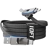 4 in 1 Charging Cable 100W,USB C and Lightning cable 2 in 1 iphone 16 Charger cord 10 FT Fast Cha...