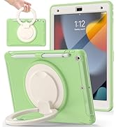BATYUE Rugged Case for iPad 9th/8th/7th Gen with Screen Protector | Shockproof Cover with 360° Ro...