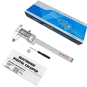 LOUISWARE Digital Caliper 6 Inch Micrometer Vernier Calipers Stainless Steel Caliper Measuring Tool