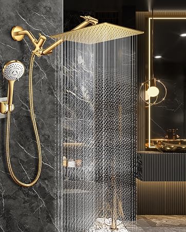 Gold Shower Head Combo