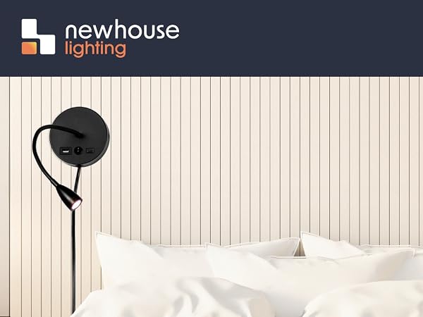 bedside lamp with USB-A and USB-C charging ports space saving desk accessory for nightstands