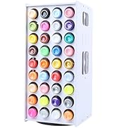 NCONCO Acrylic Paint Organizer, 72 Holes Spinning Paint Storage Tower Space-Saving Paint Display ...