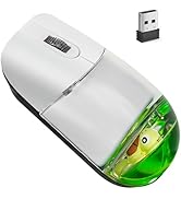 Wireless Mouse Cute Green Aqua Water Mice Aesthetic Clear Silent Optical Portable Lightweight Ret...