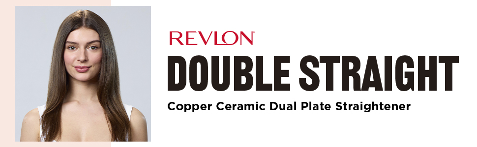 Double Straight Copper Ceramic Dual Plate Hair Straightener