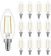 B11 E12 Candelabra LED Bulbs 60 Watt Equivalent, Dimmable LED Chandelier Light Bulbs, Soft White ...
