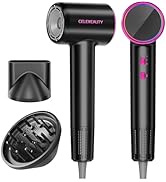 Professional Hair Dryer with Diffuser - 110,000 RPM High-Speed Blow Dryer Strong Motor &amp; Ionic Te...