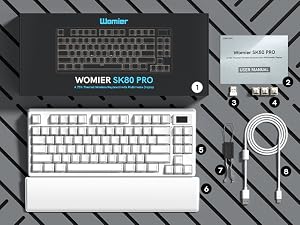 75% Wireless Mechanical Keyboard RGB Custom Creamy Keyboard gaming