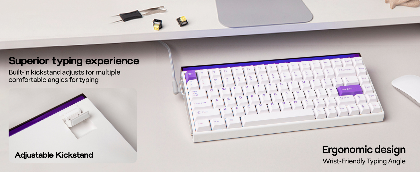 Hall Effect Keyboard with Neon RGB Light Box