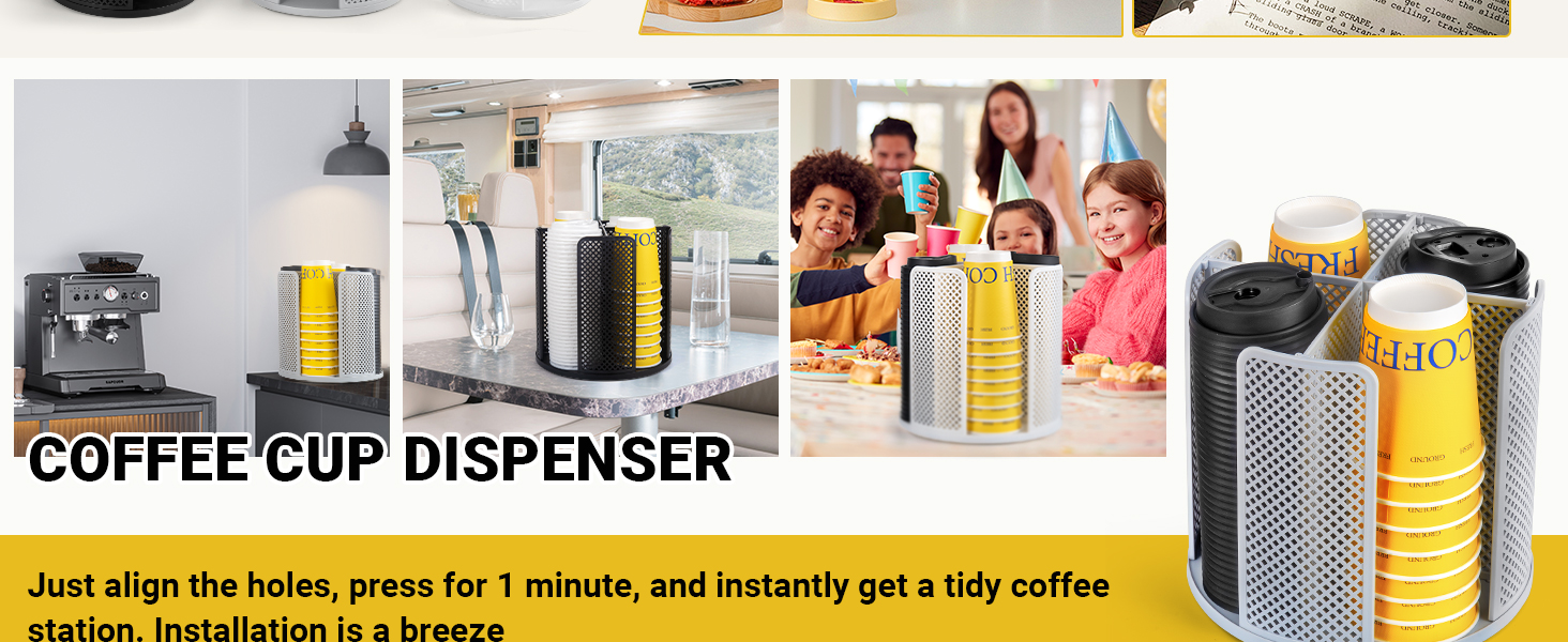 Rotating Paper Cup Holder