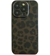 Reezaddin Dark Green Cheetah Leopard Print Phone Case for iPhone 16 Pro Max 6.9in,Retro Matte Tor...