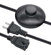 Twidec/Momentary Black Foot Pedal Push Switch Round Inline Lamp Light On-Off Control Foot Switch ...