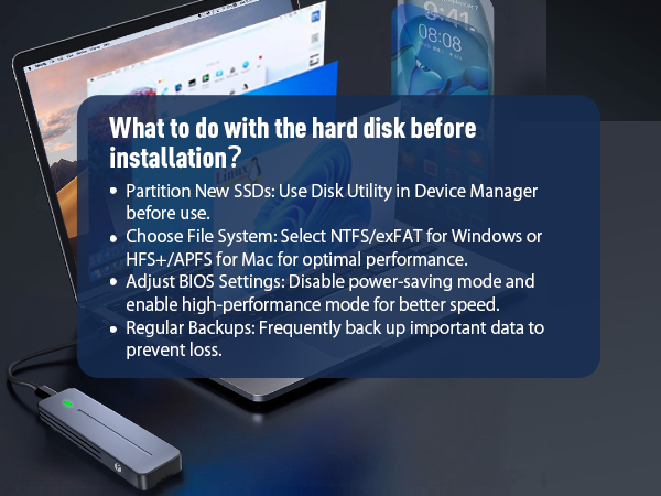 M.2 NVMe SATA SSD Enclosure