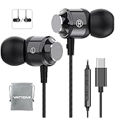 USB C Headphones for Samsung Galaxy S24 S23Ultra FE S22, USB C Earphones Wired with Mic Stereo Ty...