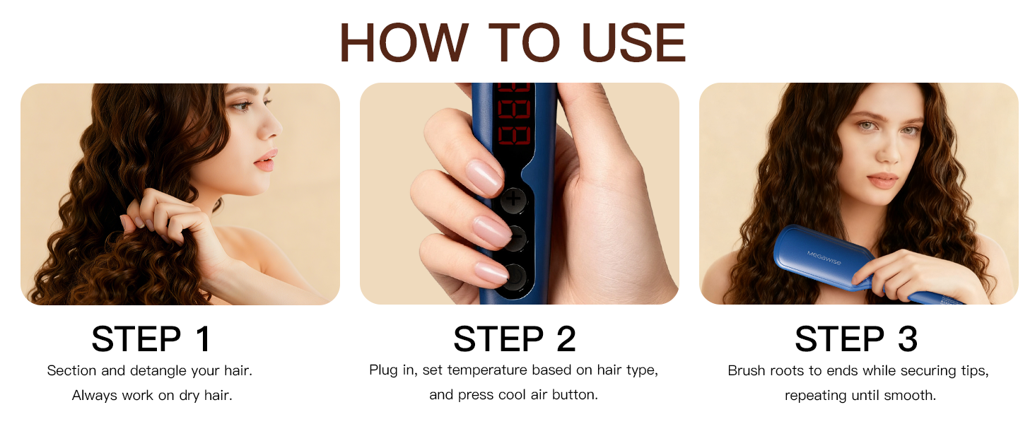 hair straightener brush
