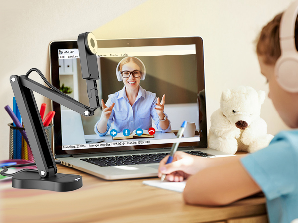 USB document camera teachers classroom teaching 8MP light