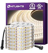 Outdoor LED Strip Lights Waterproof White, 16.4ft IP67 High Density Dimmable Tape Light 4000K, 60...