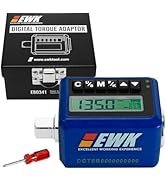 EWK 3/8-inch Drive Digital Torque Adapter 5-100 ft-lbs (6.8-135 Nm), Electronic Torque Wrench Con...