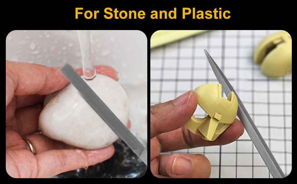 File for stone and plastic