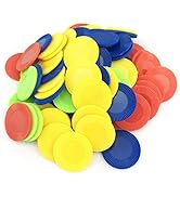 Smartdealspro 4 Color 6/7 Inch Plastic Counting Counters Games Tokens Bingo Chips