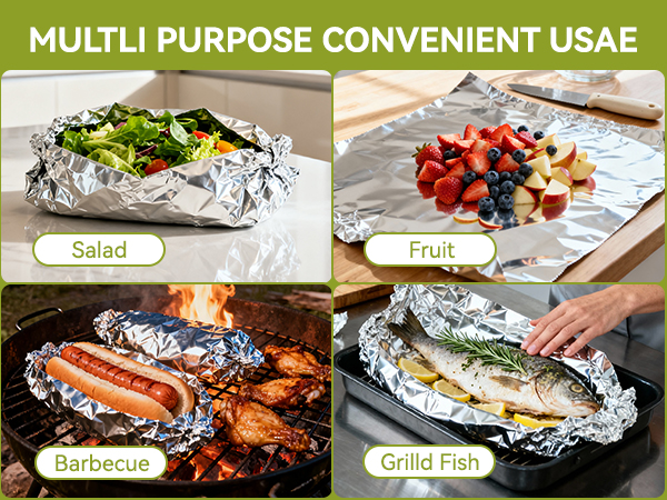 Heavy Duty Foil Aluminum Roll Wrap for Commercial Catering