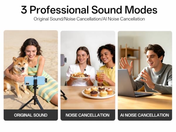 phone microphone with 3 sound modes