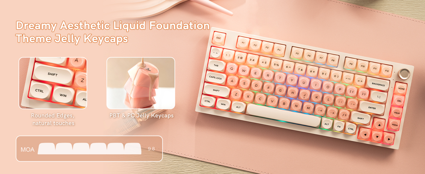 MOA profile Liquid Foundation Theme Jelly Keycaps