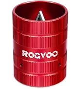 ROGVOC Deburring Tool, Plumbing Reamer Chamfering Tool for 1/4 Inch to 1-5/8 Inches, Inner Outer ...