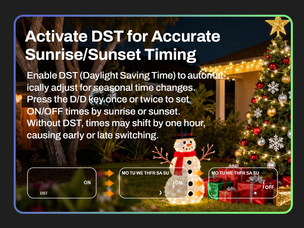 outdoor christmas light timer