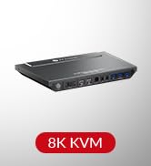 AV Access KVM Switch 2 Computers 2 Monitors DisplayPort 8K@60Hz 4K@165hz/144hz,DP KVM Switch Dual...