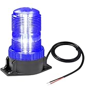 WOWTOU Rooftop Magnetic LED Blue Strobe Lights for Volunteer Firefighter Vehicles Police Cars POV...