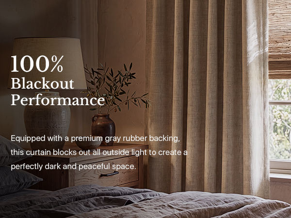 100% blackout bedroom curtains farmhouse style for dining room privacy protection thermal insulated