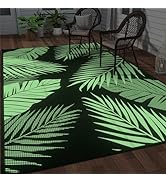 GENIMO Outdoor Rug 5' x 8' Waterproof for Patios Clearance, Reversible Outdoor Plastic Straw Camp...