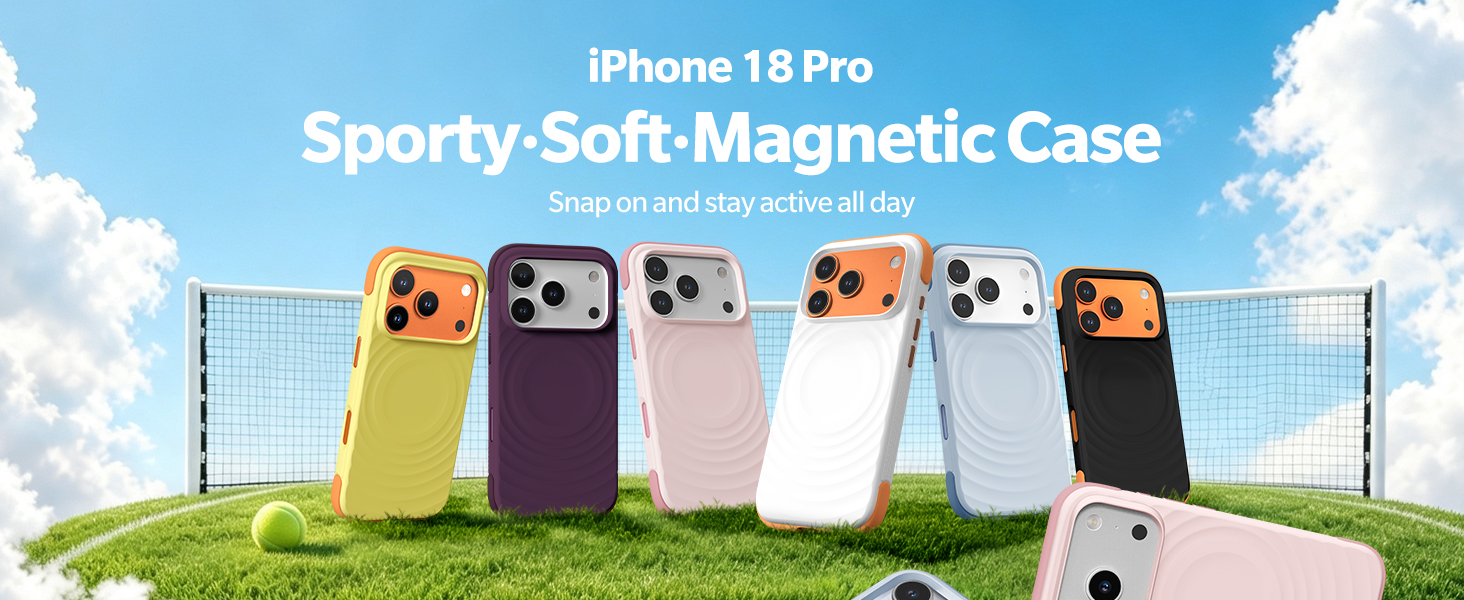 iPhone 18 pro case iphone 17 pro case cute girl women protective sports tennis screen protector