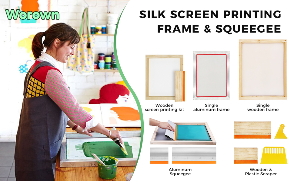 Silk screen printing frame
