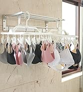 Annaklin Foldable Plastic Hangers with 26 Drying Clips, Underwear Hanger with Clips, Plastic Laun...