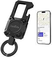 Keychain, Works with Apple Find My, Heavy Duty Keychain Bottle Opener, Carabiner Car Key Chains w...