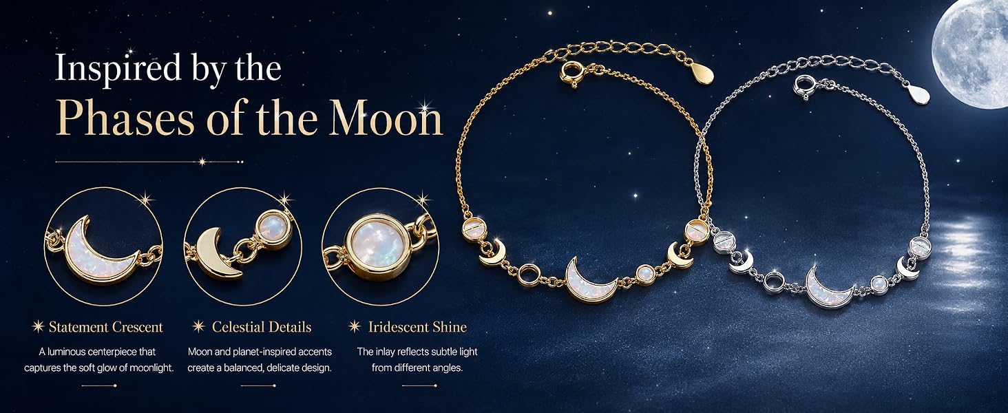 moon phase bracelet