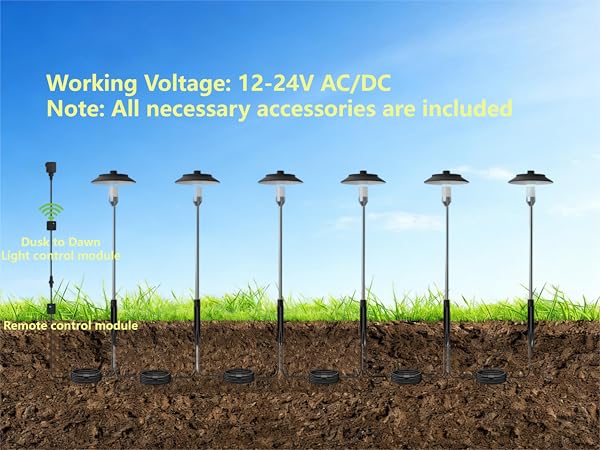 LOHAS Dusk to Dawn Low Voltage Landscape Lighting